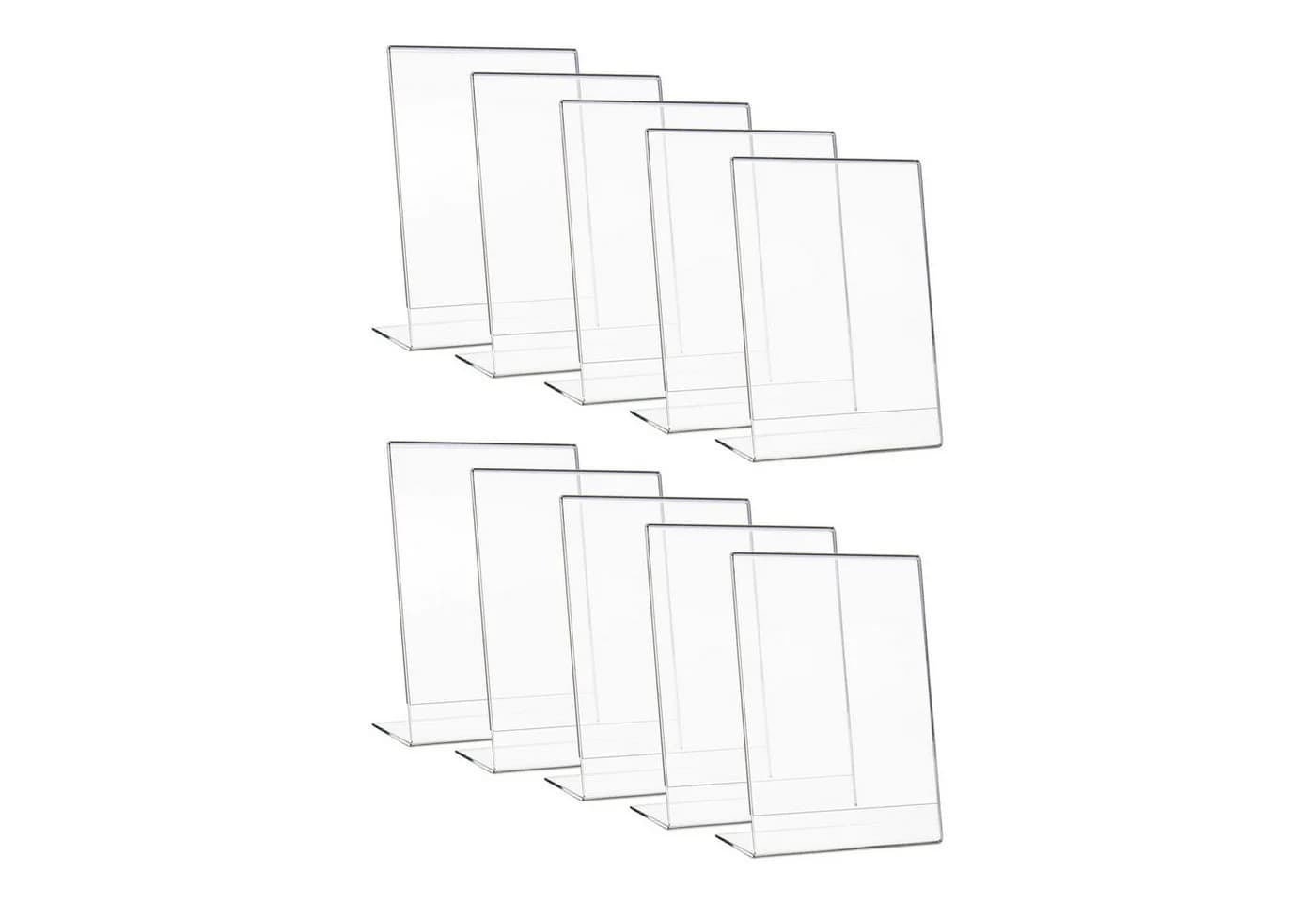 HMF Acryl Tischaufsteller 4693 Transparent L-Ständer DIN A5