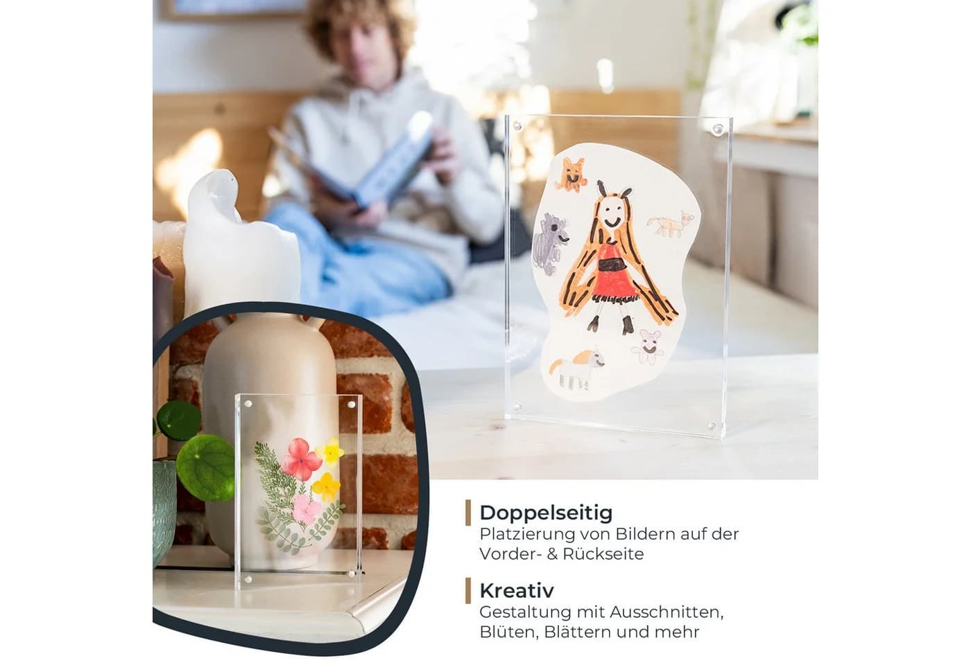 HMF Magnetischer Bilderrahmen Transparent Acrylglas - Bild 4