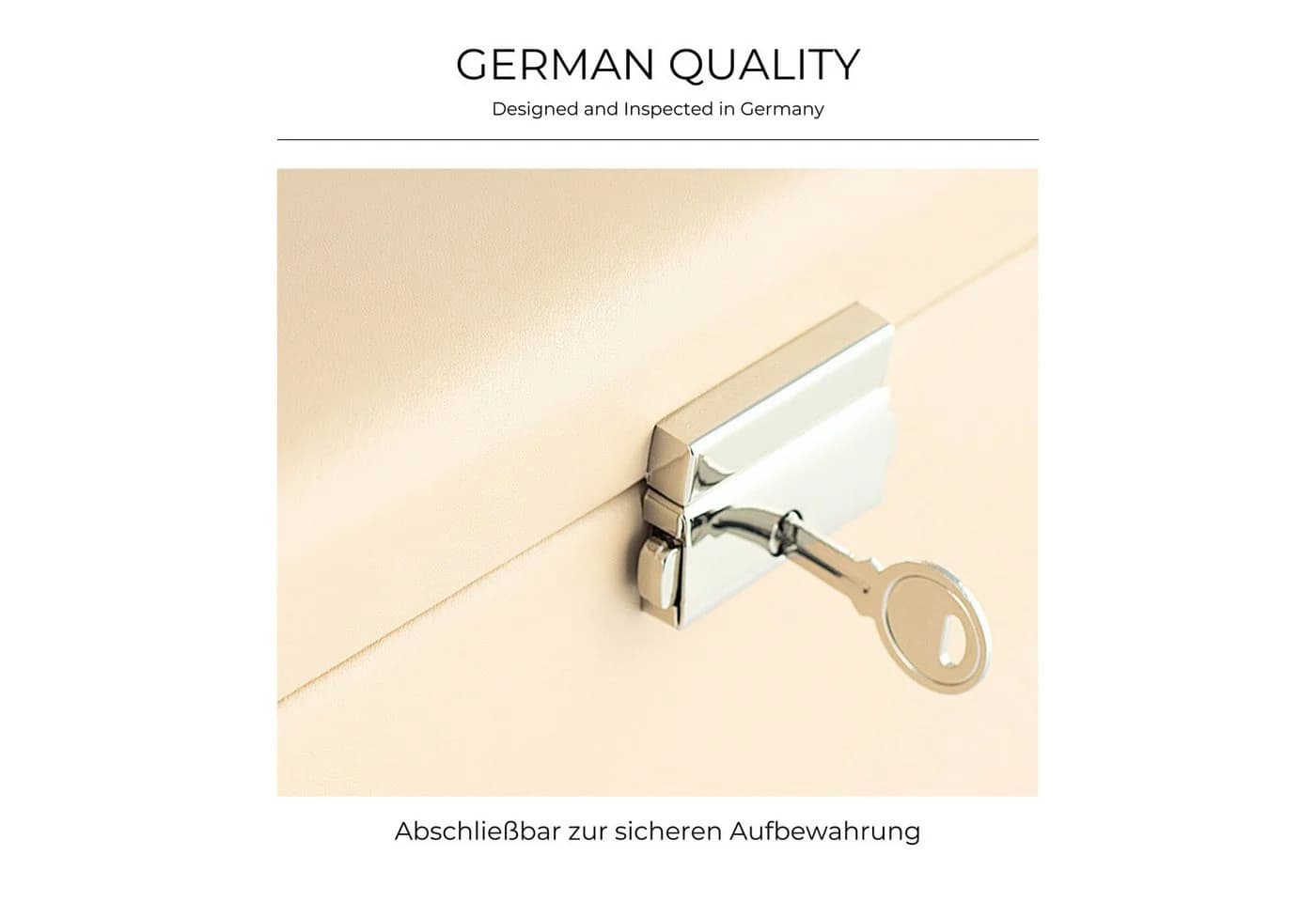 Friedrich23 Schmuckkasten Leder Cordoba Beige - Bild 5