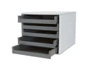 Metzger & Mendle Schubladenbox Grau 5 Schubladen Stapelbar Bild 1