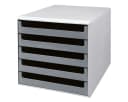 Metzger & Mendle Schubladenbox Grau 5 Schubladen Stapelbar Bild 2