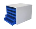 Metzger & Mendle Schubladenbox 5 Schubladen Grau Stapelbar Bild 3