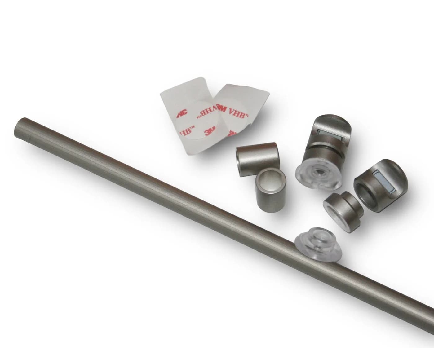 nodeko Gardinenstange Bistrogarnitur Ø 12 mm Silber Kürzbar - Bild 4