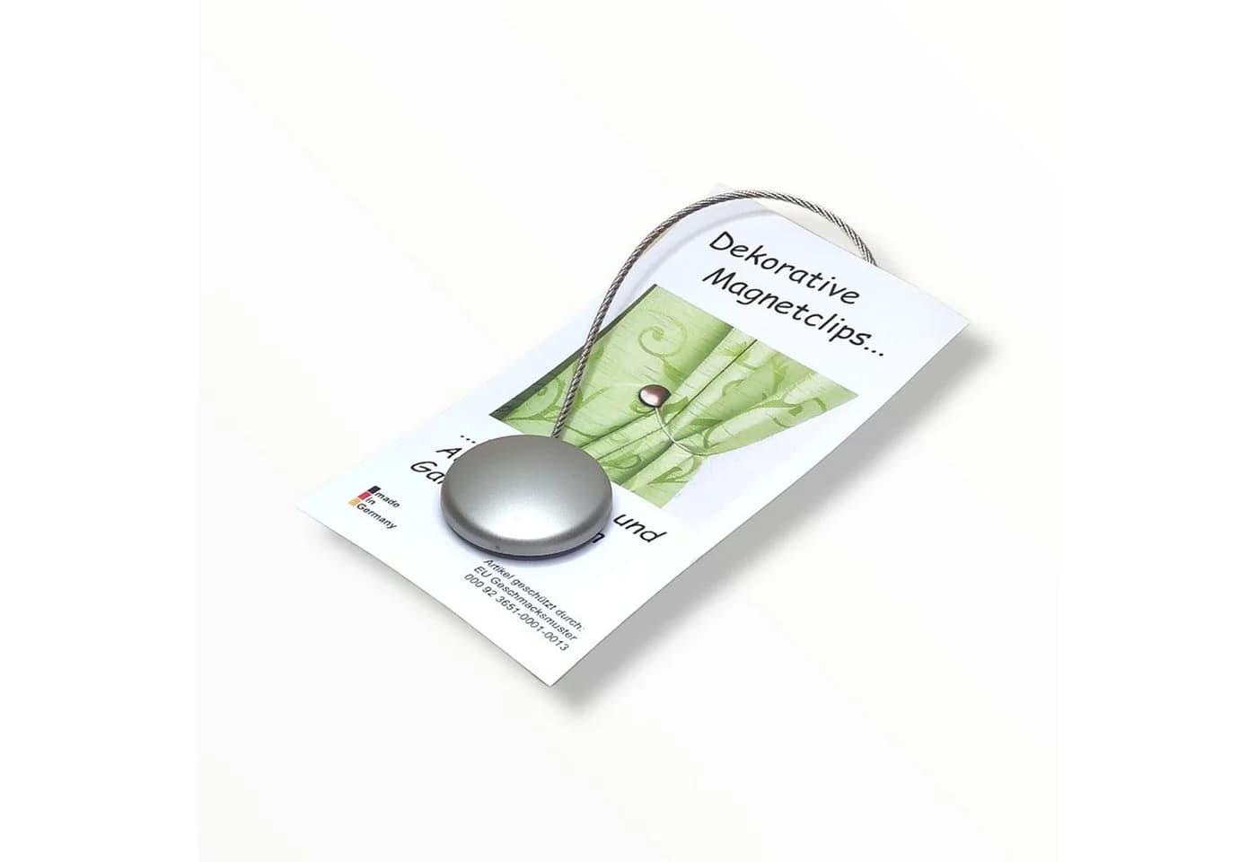 nodeko Magnethalter für Gardinen Raffhalter Edelstahl 28mm