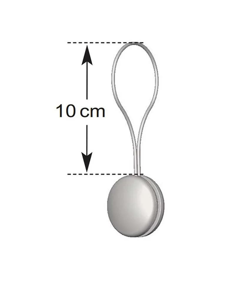 nodeko Magnethalter für Gardinen Raffhalter Edelstahl 28mm - Bild 4