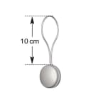 nodeko Magnethalter für Gardinen Raffhalter Ø 28 mm Messingfarben Matt Bild 4