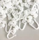nodeko Gardinenhaken Gleiter mit Faltenhaken 100 Stück 4mm Laufnut Bild 1