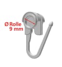nodeko Gardinenröllchen Rollringe Ø 9 mm mit Faltenhaken 100 Stück für Innenlauf-Vorhangschienen Bild 1