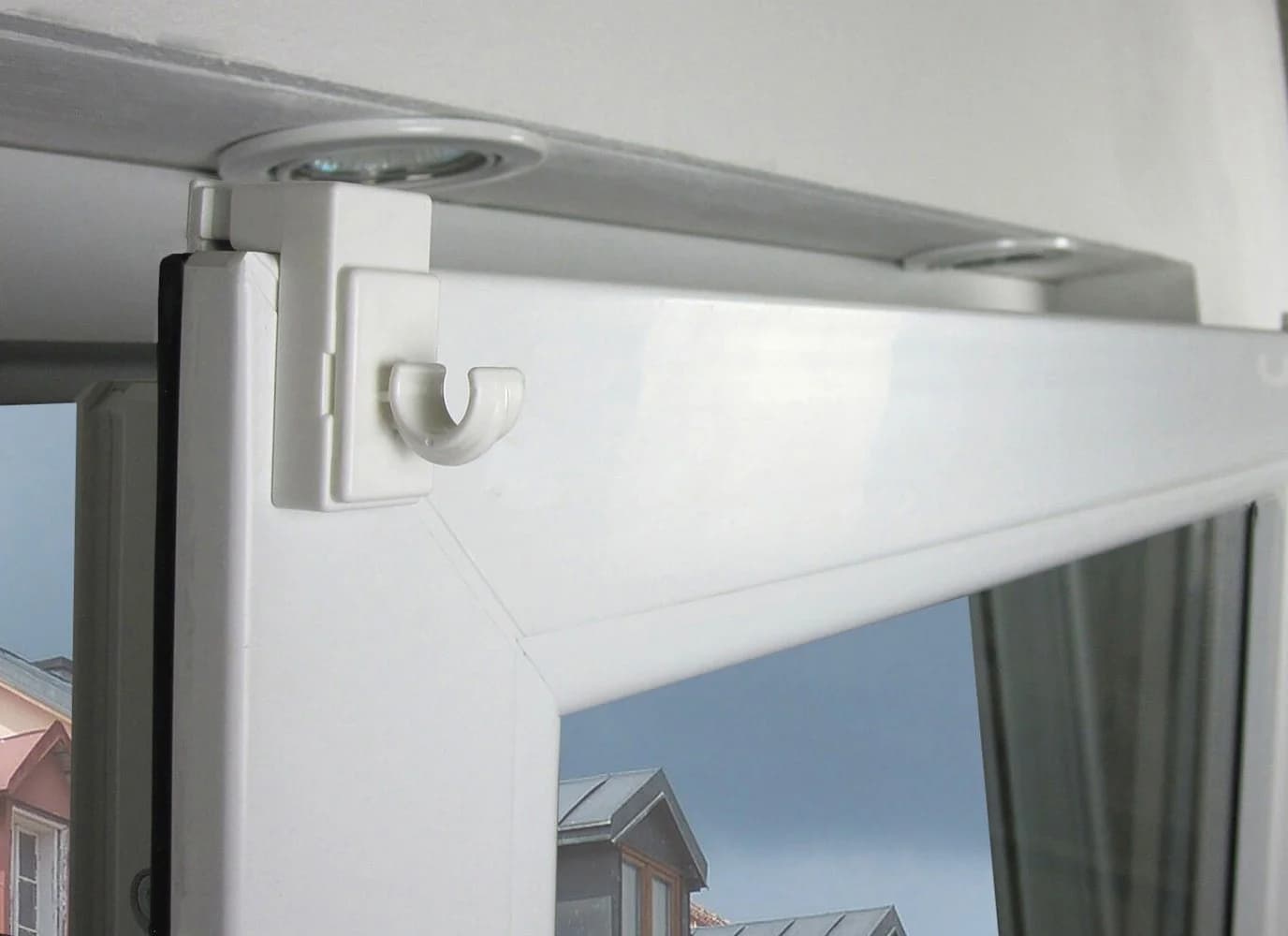 nodeko Klemmhalter für Gardinenstangen Weiß Set - Bild 3