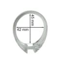 nodeko Duschvorhangringe Transparent 42 x 45 mm Bild 1