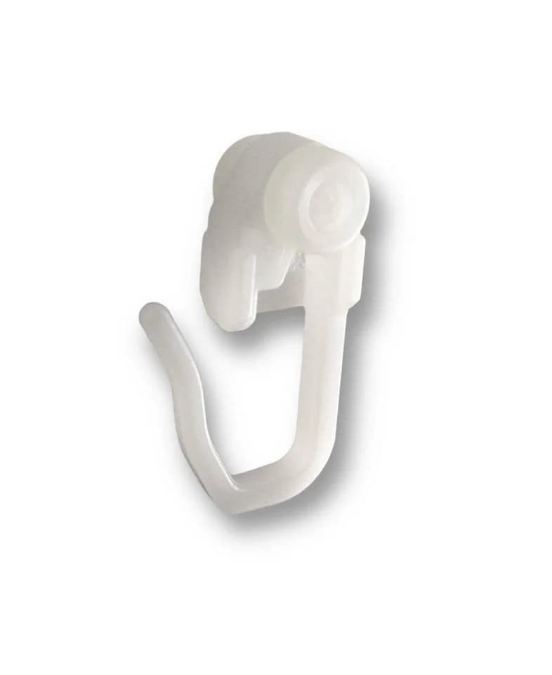 nodeko Gardinenröllchen 100 St. Weiß für Objektschienen 6mm - Bild 2
