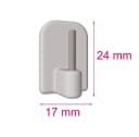 nodeko Klebehaken Scheibengardine Selbstklebend Braun 4er Pack Bild 3