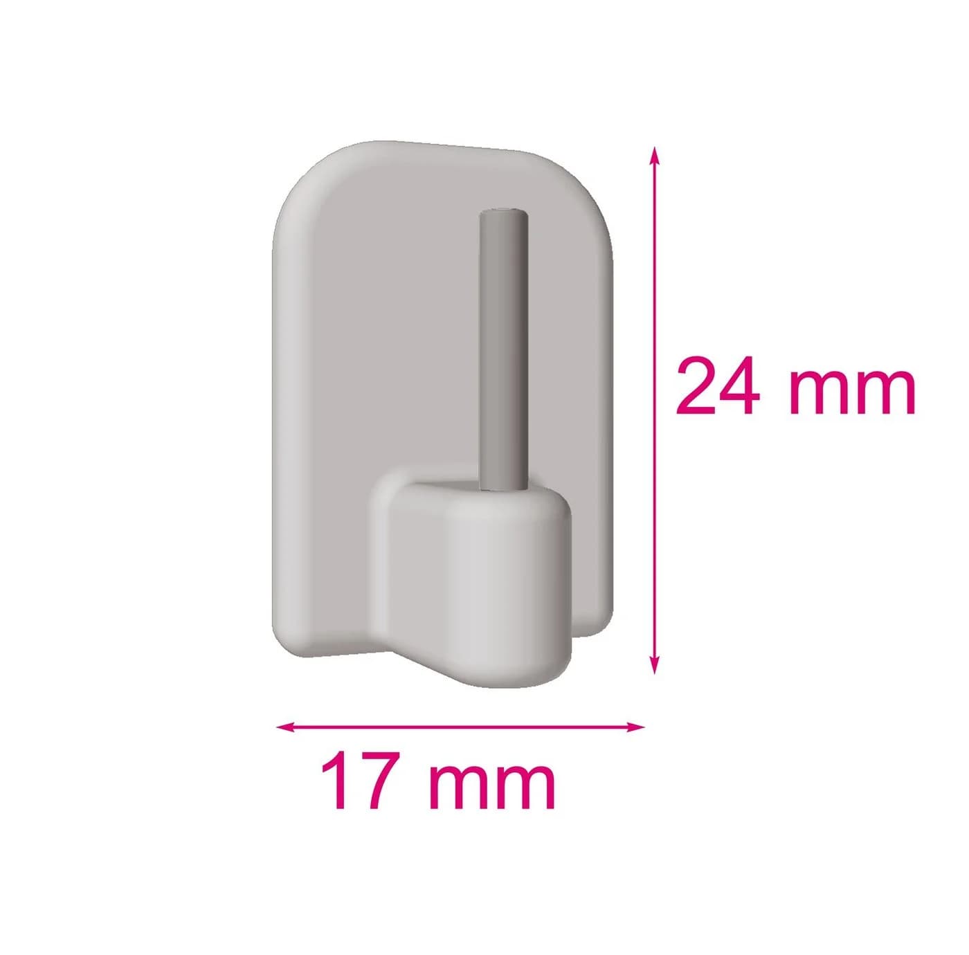 nodeko Klebehaken Scheibengardine Selbstklebend Braun 4er Pack - Bild 3