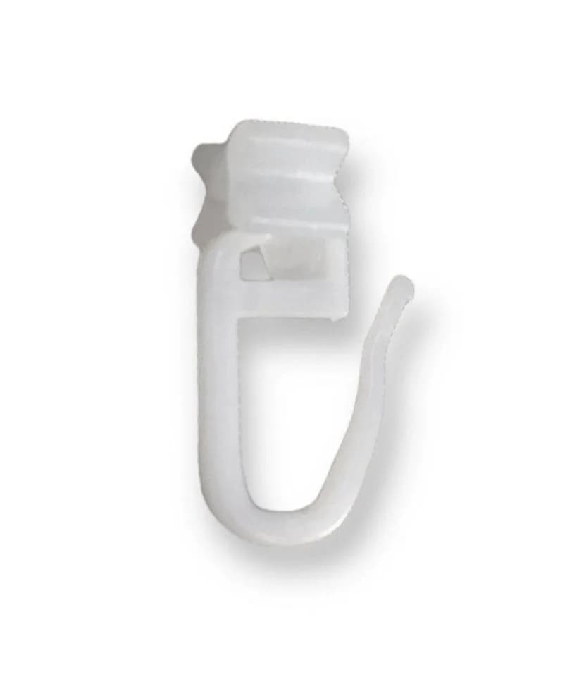 nodeko Gardinenhaken Faltenhaken 100 Stück Weiß X-Gleiter 6mm - Bild 2