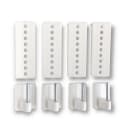nodeko Gardinenhaken Scheibenhalter Set 4 Stk. Verstellbar Selbstklebend Bild 1