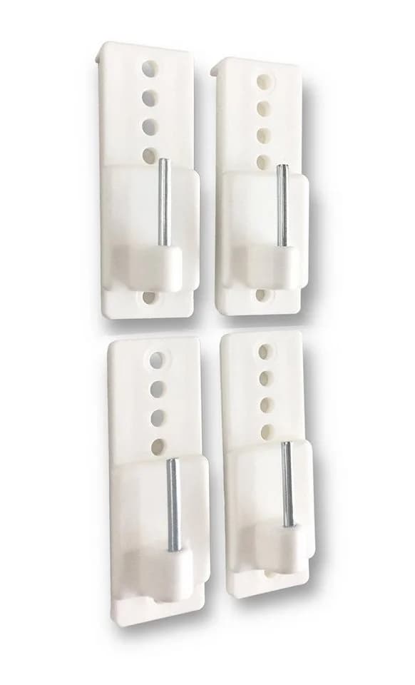 nodeko Gardinenhaken Scheibenhalter Set 4 Stk. Verstellbar Selbstklebend - Bild 2