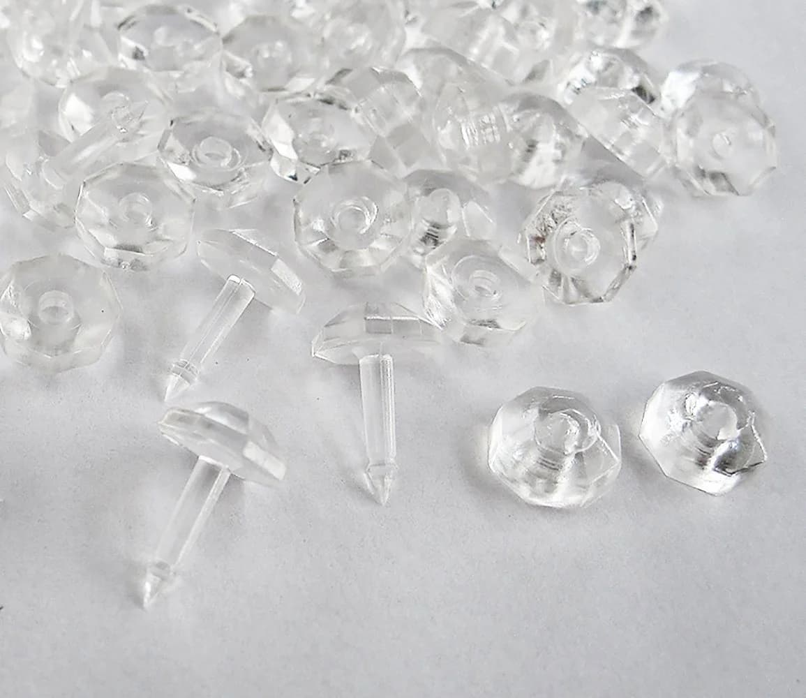 nodeko Gardinenhaken Faltenstecker transparent für leichte Gardinen - Bild 2