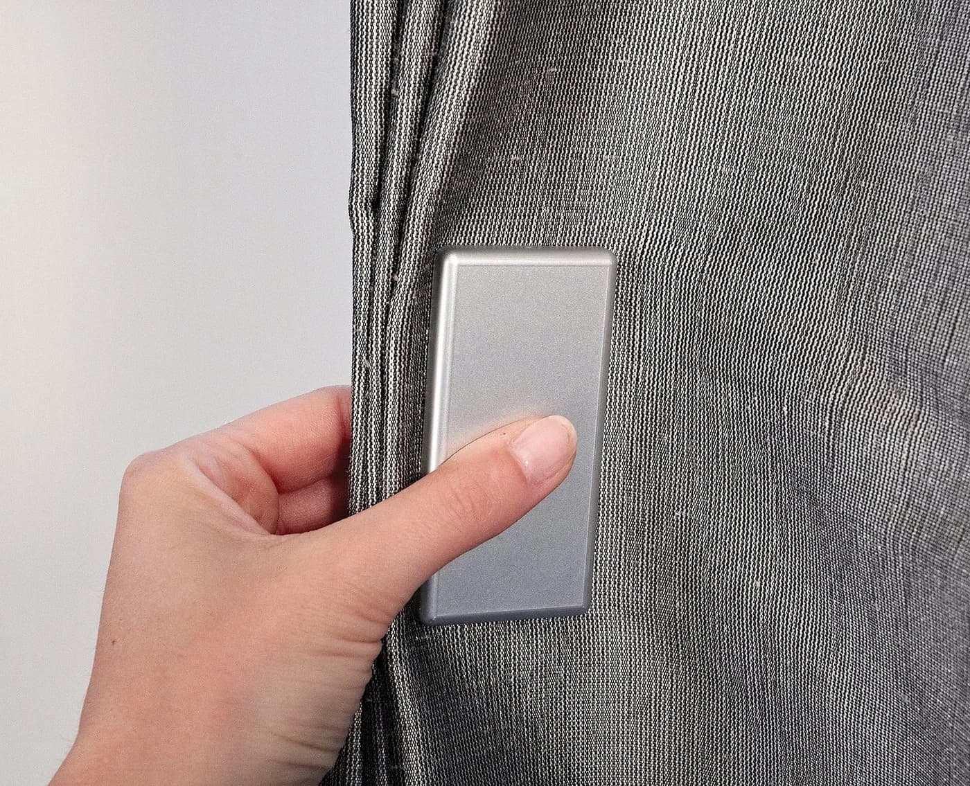 nodeko Magnethalter für Gardinen Chromfarben Matt 4x8 cm - Bild 3