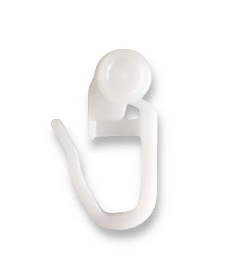 nodeko Gardinenröllchen 100er Pack Ø 8 mm halbrund für Innenlaufschienen - Bild 2