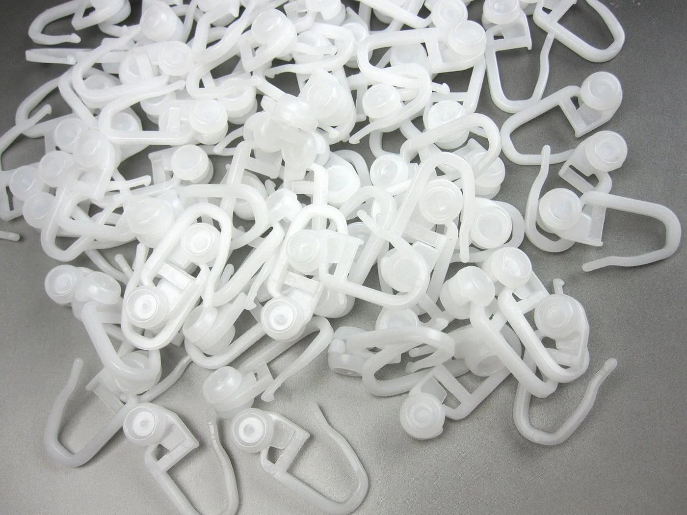 nodeko Gardinenröllchen 100er Pack Ø 8 mm halbrund für Innenlaufschienen - Bild 3