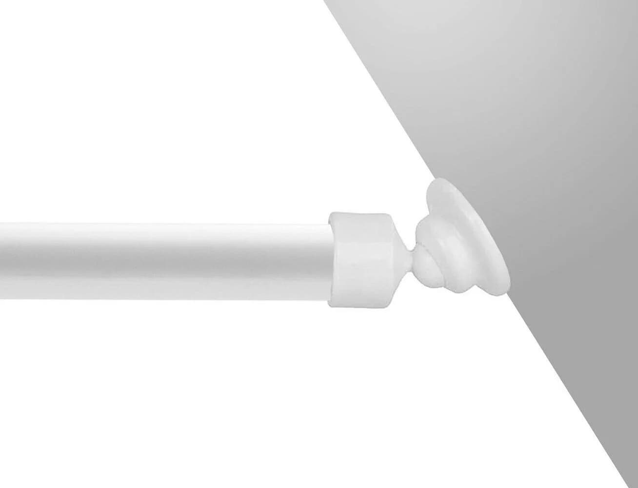 nodeko Schrägwandhalter Weiß Adapter für Stangen Ø 20 mm