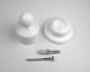 nodeko Schrägwandhalter Weiß Adapter für Stangen Ø 20 mm Bild 5