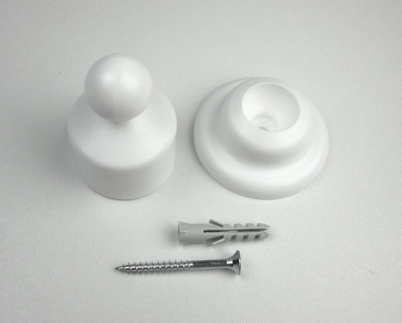 nodeko Schrägwandhalter Weiß Adapter für Stangen Ø 20 mm - Bild 5