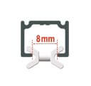 nodeko Gardinengleiter X-Gleiter groß für Objektschienen mit 8 mm Laufbreite Bild 1
