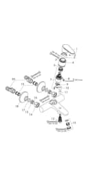 Hansgrohe Focus Wannenarmatur 31940000 Aufputz Chrom Bild 4