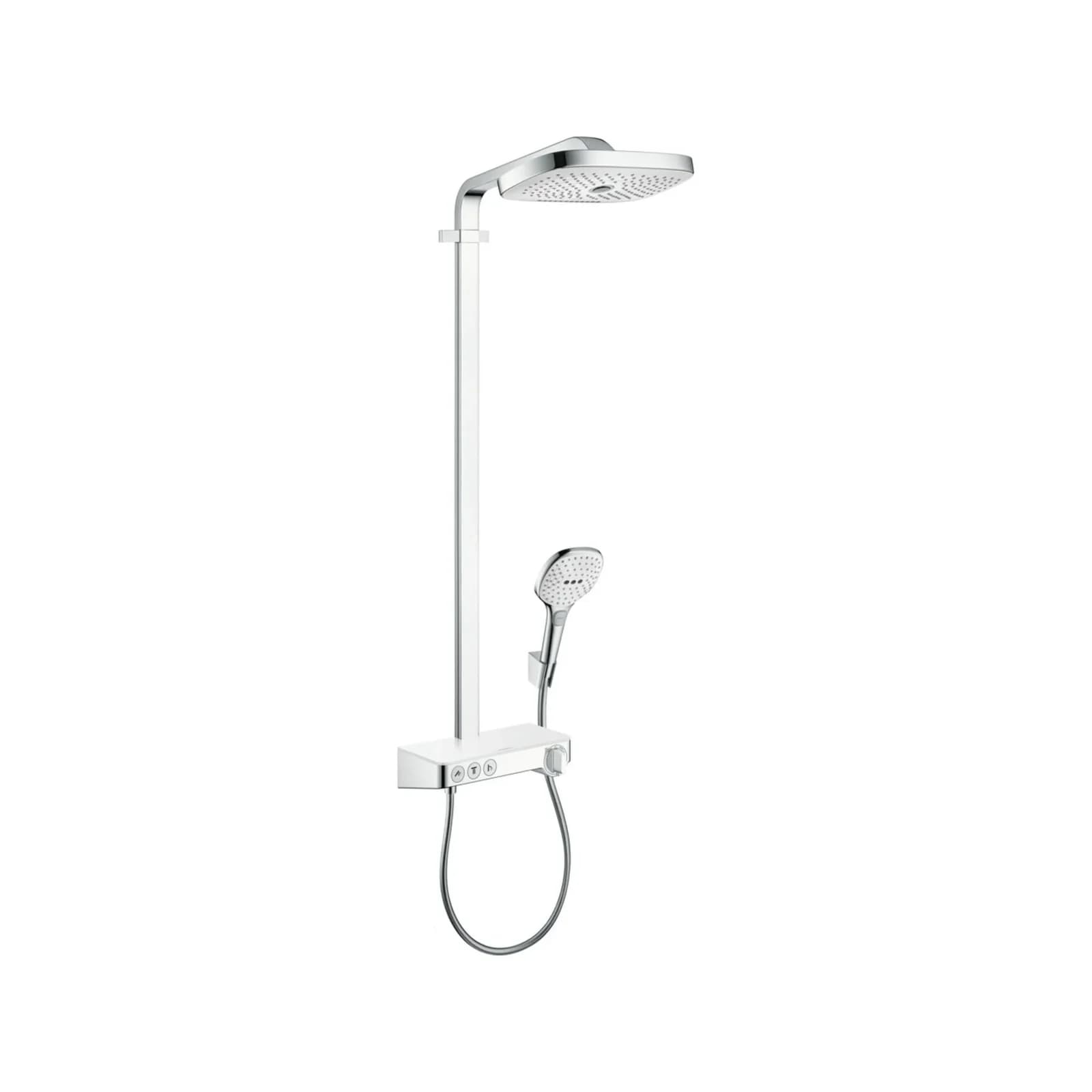 Hansgrohe Raindance Select E 300 3jet Showerpipe Weiß/Chrom