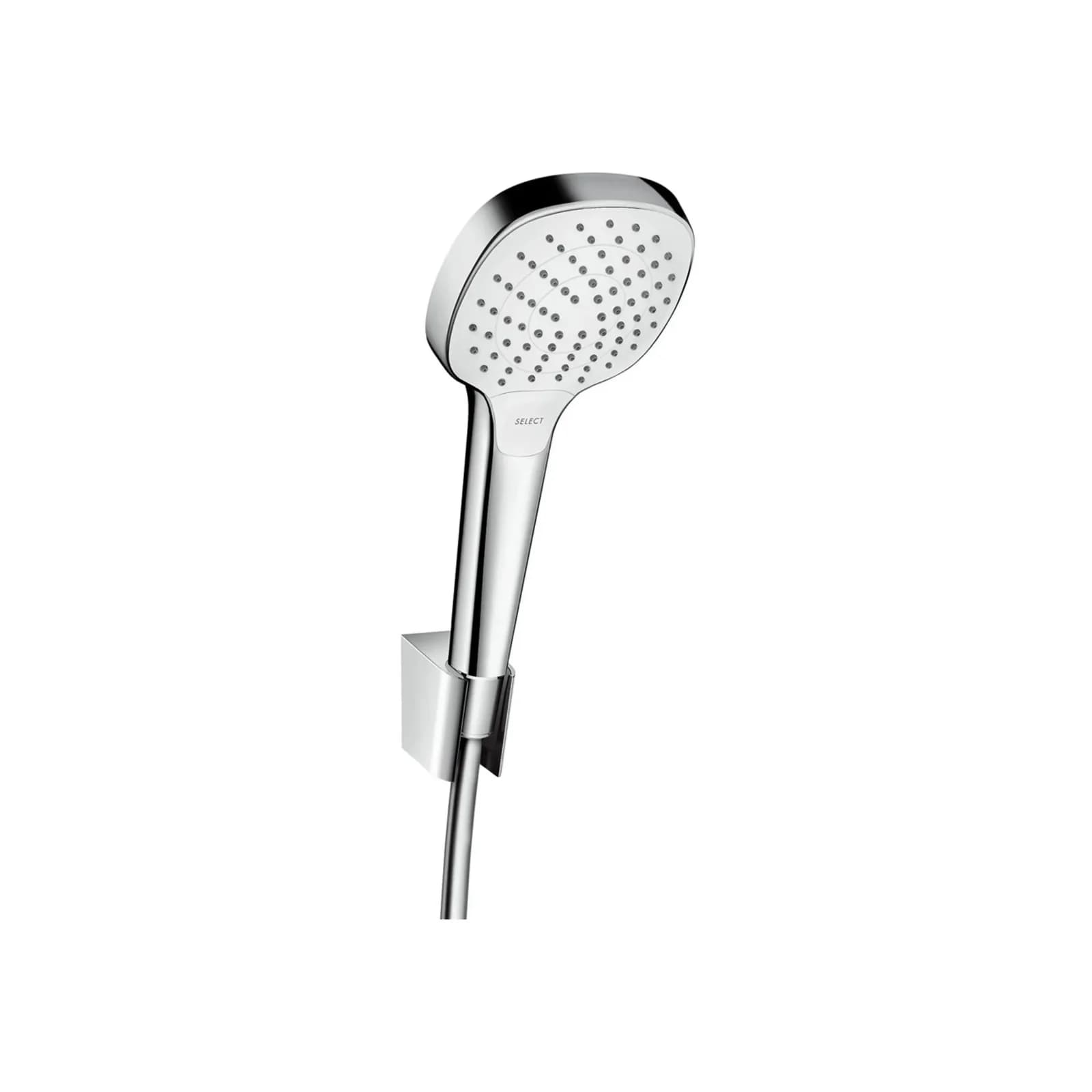 hansgrohe Croma Select E Vario Wannenset 26413400 Weiss-Chrom 160 cm Schlauch Isiflex
