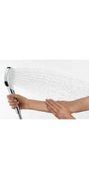 Hansgrohe Crometta Vario Handbrause 2 Strahlarten Weiß-Chrom EcoSmart Bild 5