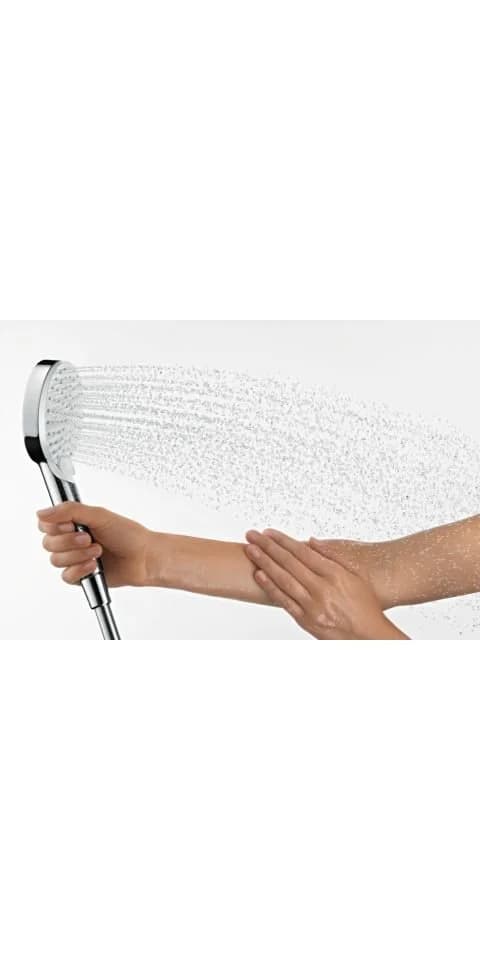 Hansgrohe Crometta Vario Handbrause 2 Strahlarten Weiß-Chrom EcoSmart - Bild 5