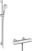 Hansgrohe Brause-Thermostat Ecostat Crometta Vario Weiß/Chrom Bild 2