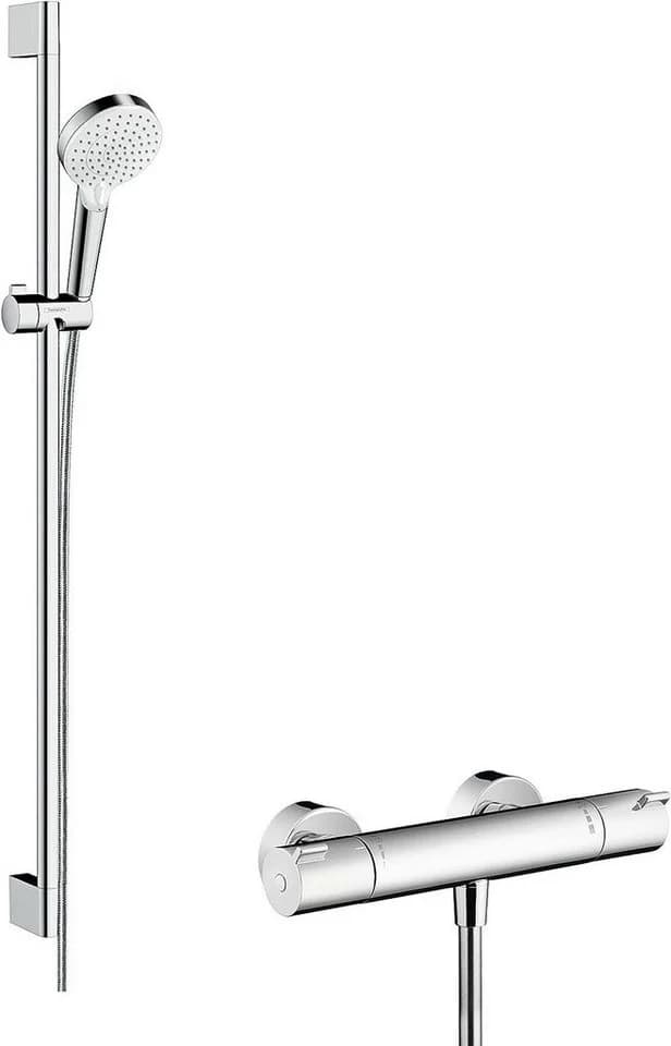 Hansgrohe Brause-Thermostat Ecostat Crometta Vario Weiß/Chrom - Bild 2