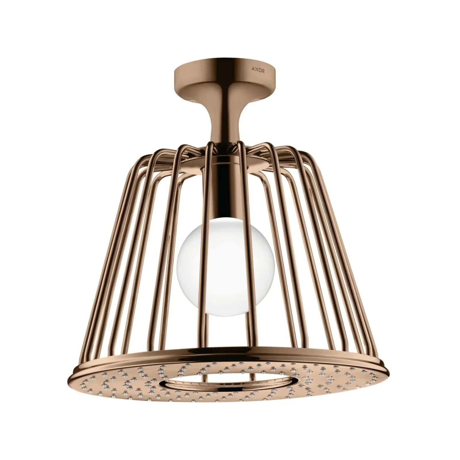 Hansgrohe Axor LampShower Kopfbrause 26032300 mit Deckenanschluss Polished Red Gold