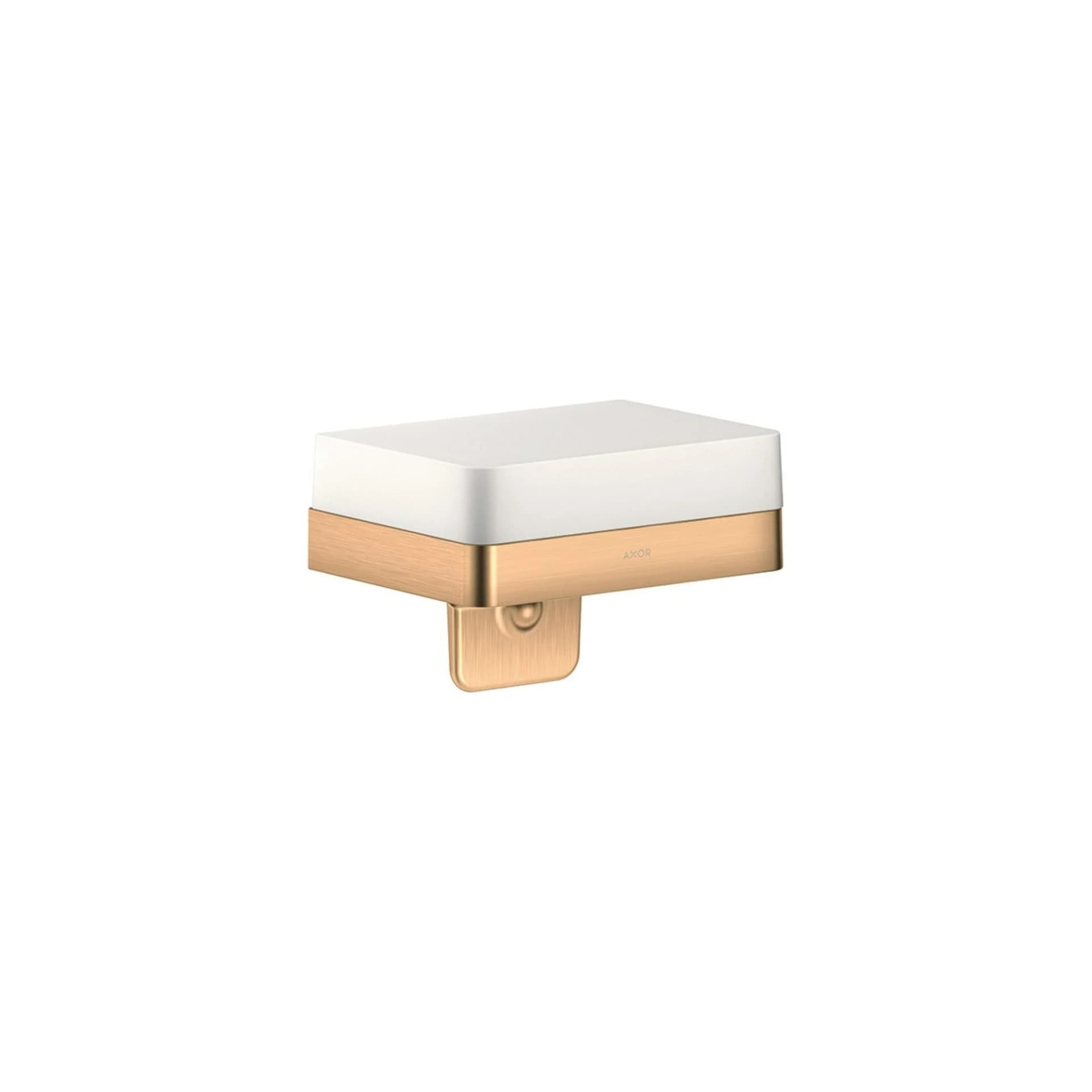hansgrohe Lotionspender Axor universal mit Ablage, Glas, brushed bronze