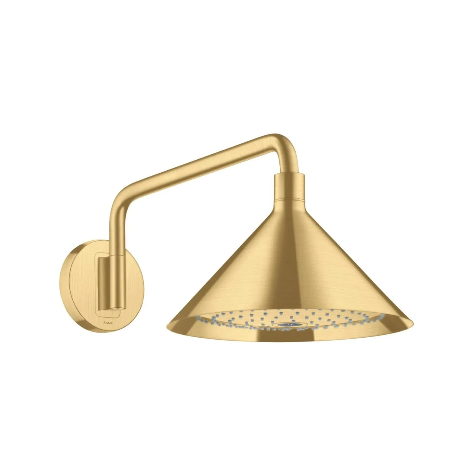 hansgrohe Axor Kopfbrause 26021250 mit Brausearm, Wandmontage, Gold
