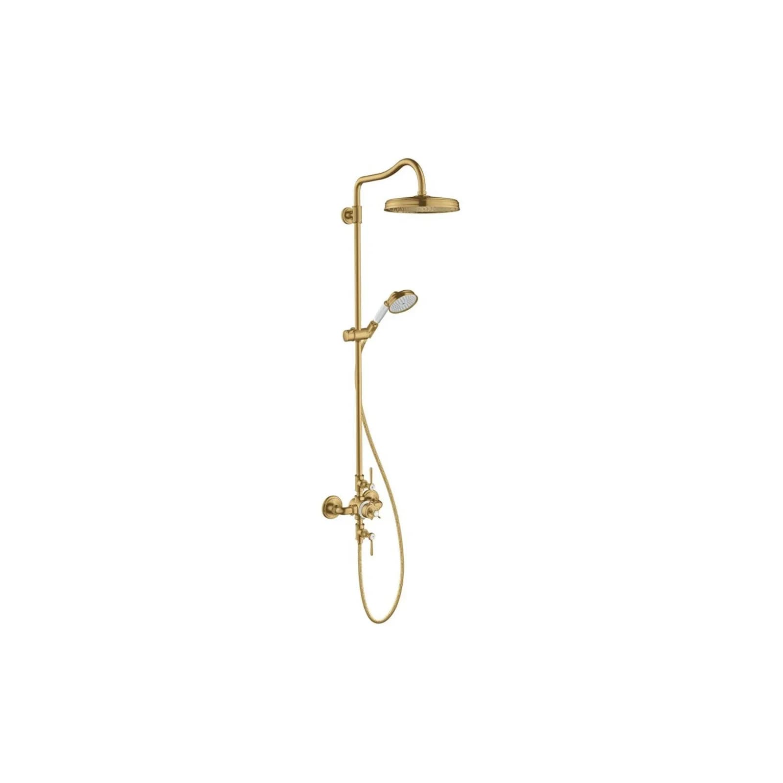 Hansgrohe Axor Montreux Showerpipe 16572250 Thermostat Kopfbrause 240mm Gold