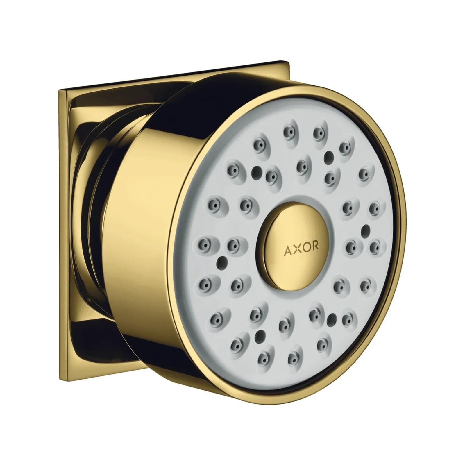 hansgrohe Axor Seitenbrause 28469990 Eckige Rosette Grau Gold