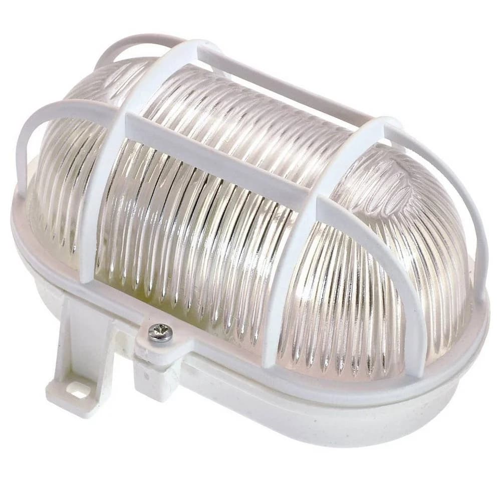 AS SCHWABE Ovalleuchte 60 W Weiß
