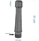 Delschen Betonschirmständer mit Kunststoffrohr, grau, inkl. Adapterset Bild 3
