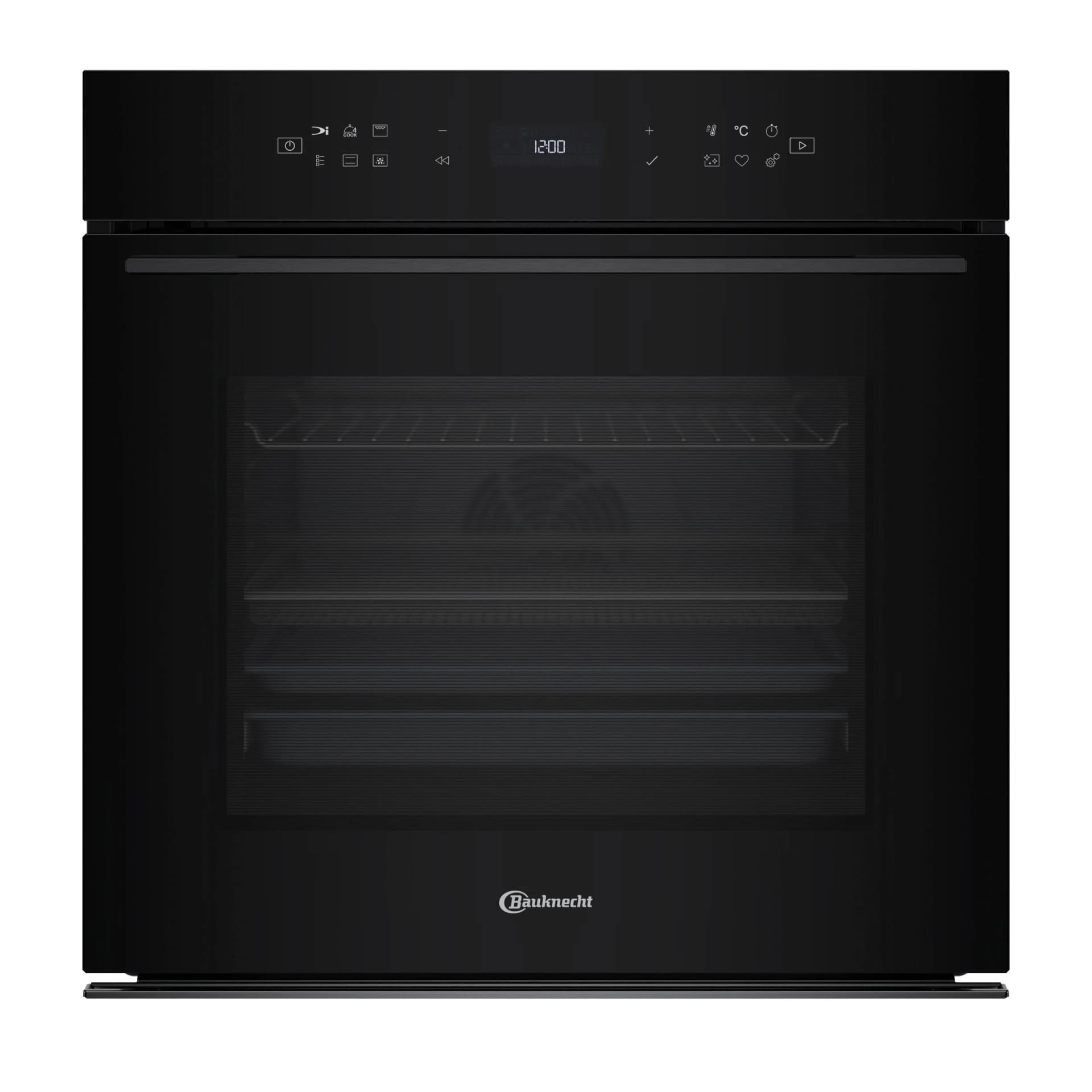 BAUKNECHT Einbaubackofen BBI78PT1SK A+ Schwarz 60cm AirFry Pizzafunktion Pyrolyse