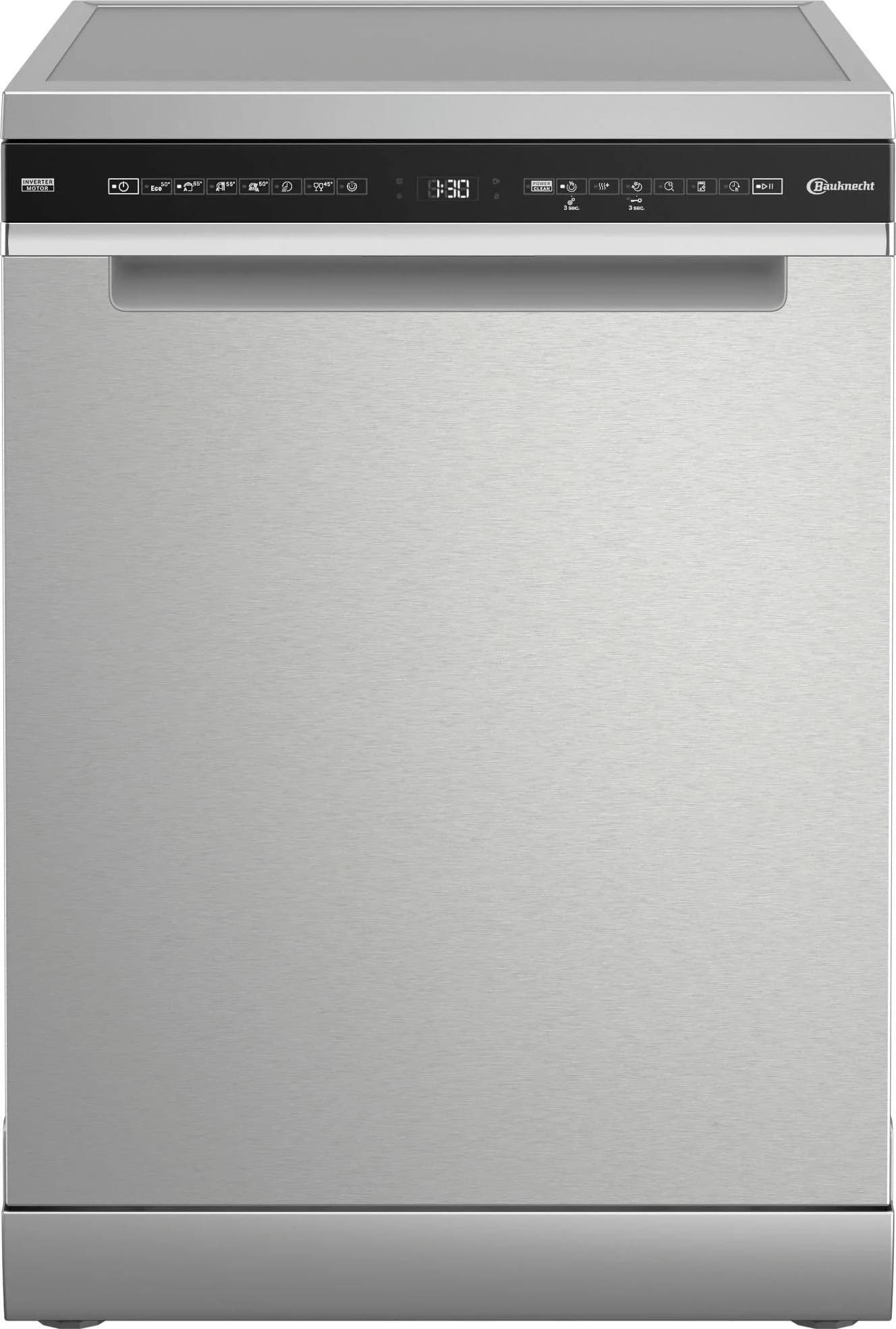 BAUKNECHT Standgeschirrspüler B7F HS51 X Silber Energieeffizienz B