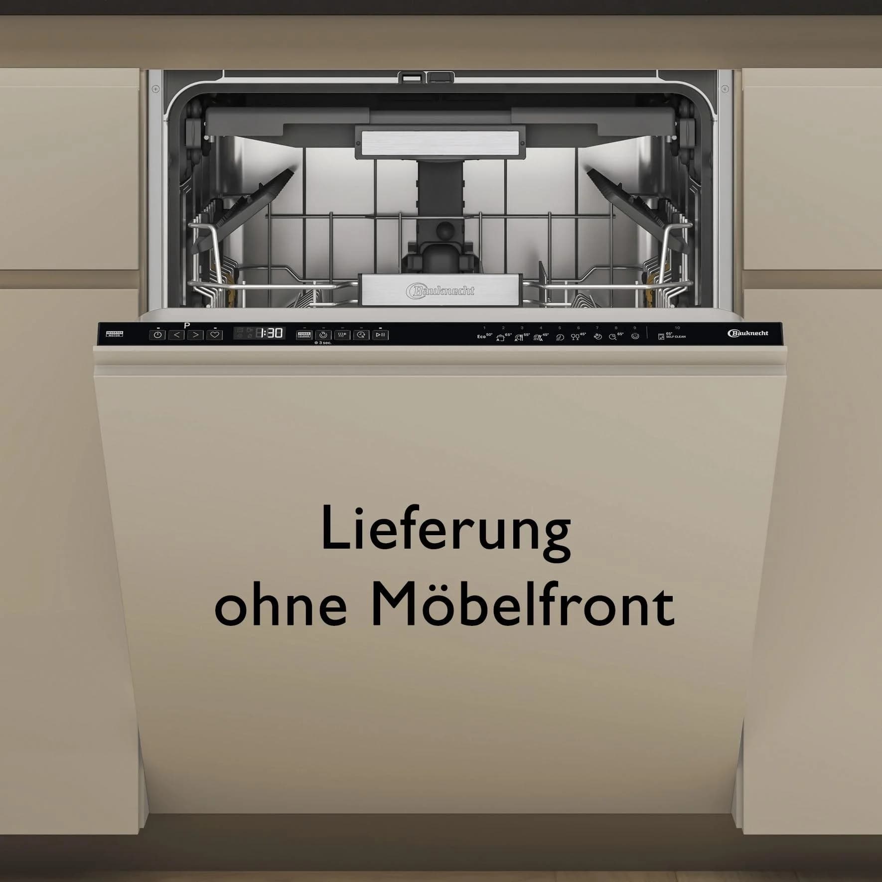 BAUKNECHT Geschirrspüler BK7IA115B2M6L0 Vollintegrierbar Silber