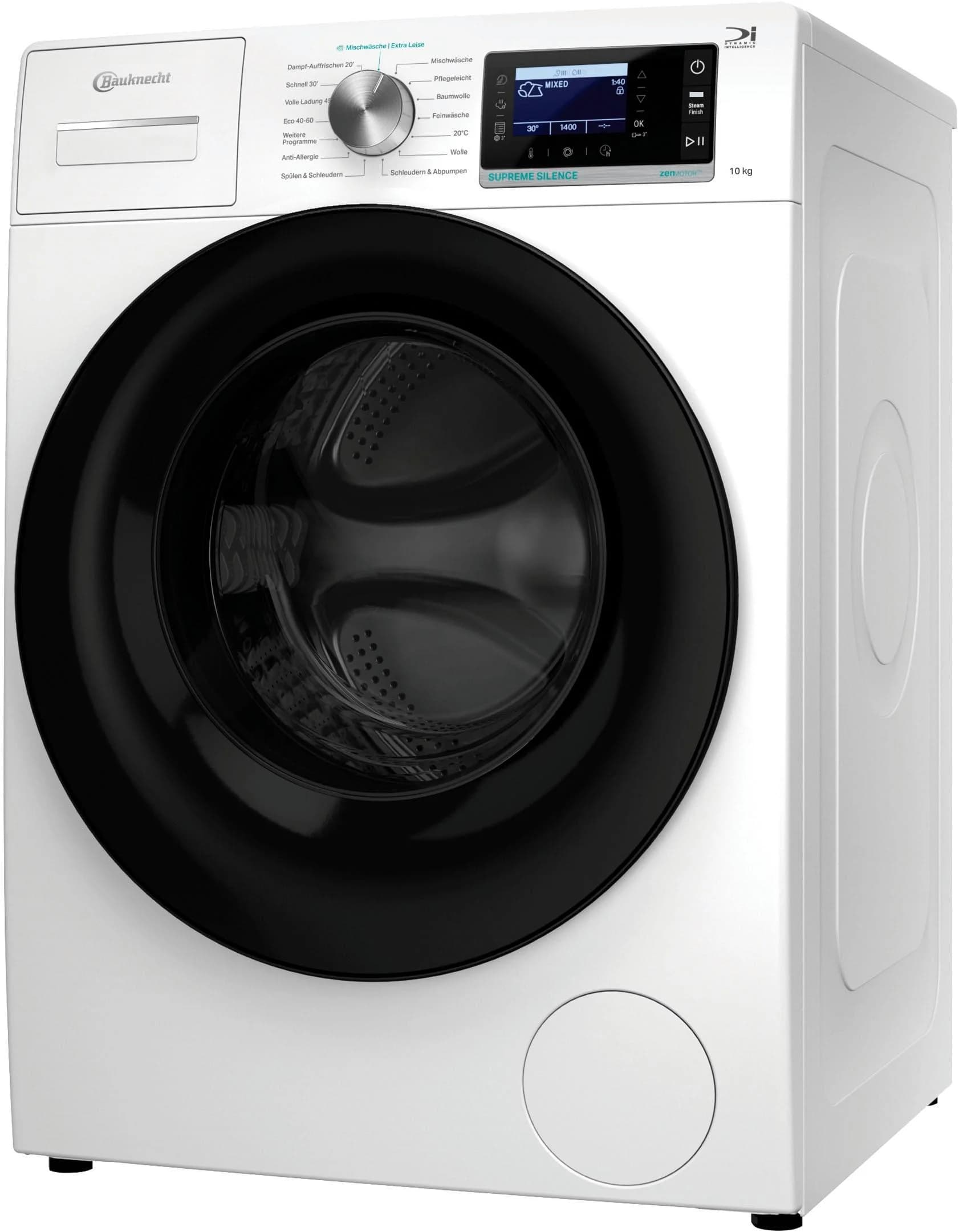 BAUKNECHT Waschmaschine B6R 08E SILENCE DE 10 kg Weiß