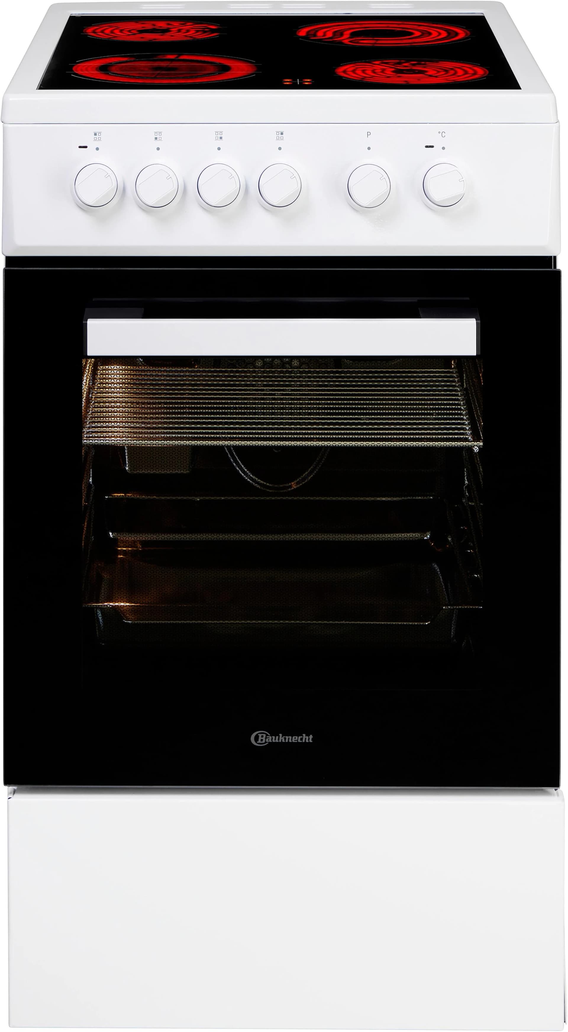 Bauknecht Elektro-Standherd B5V5KMW Energieeffizienz A Hydrolyse-Reinigungsfunktion