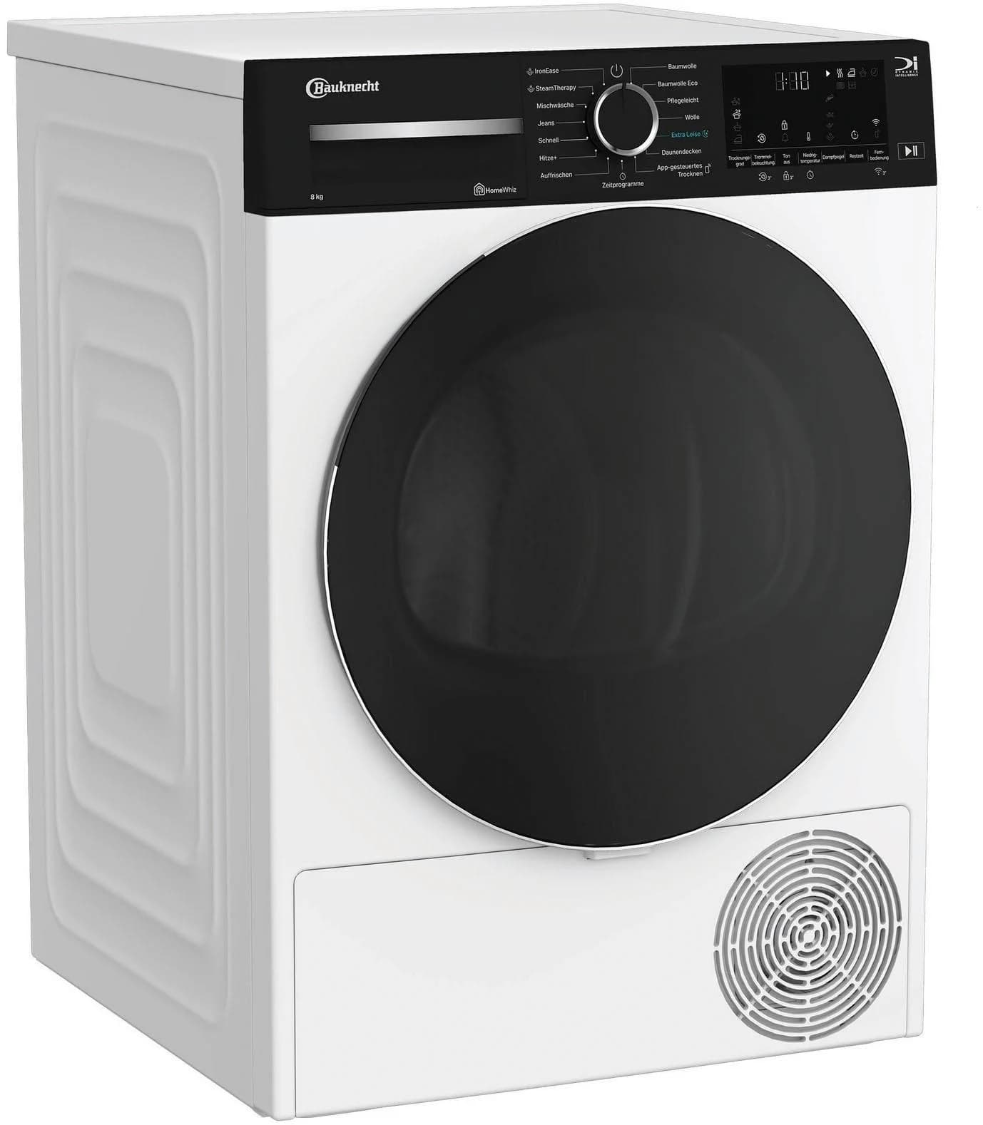 BAUKNECHT Wärmepumpentrockner BT 87A WB Energieeffizienz A Weiß 8 kg