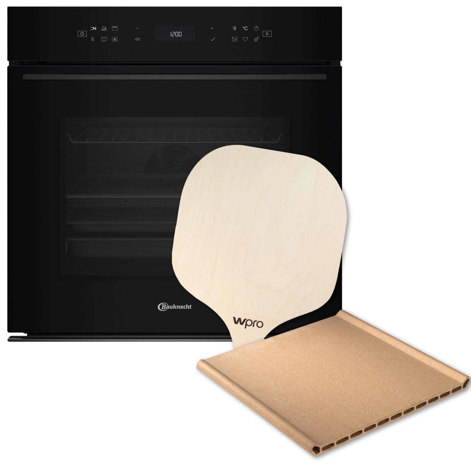 BAUKNECHT Einbau-Backofen BBI7 310C PIZZA Schwarz mit Pizzafunktion
