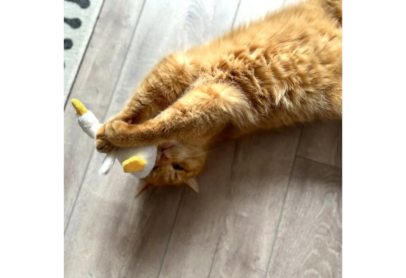 Aumüller Katzenspielzeug Gilbert Gans mit Baldrian Weiß - Bild 3